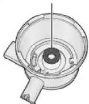 PANASONIC MJL700 - Assicurarsi che la guarnizione, il tappo di gomma e le spatole di gomma siano montate al loroippo. - 1