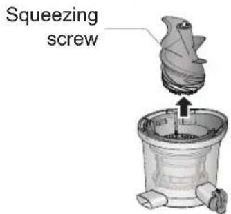 PANASONIC MJL501 - To disassemble the juicing bowl - 2
