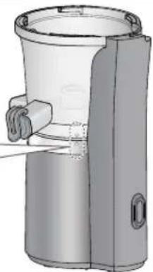 PANASONIC MJL501 - Sæt saftpresningsskålen på motorhuset. - 2