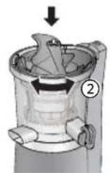 PANASONIC MJL501 - Bevestig de Persschoef. - 2