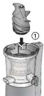 PANASONIC MJL501 - Monter la vis de pression. - 1