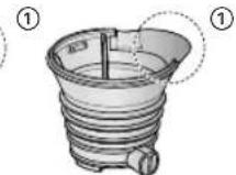PANASONIC MJL501 - Połaczyc szczotkę obrotowej i filtr do soku, a nastepnie umiescić je w misce na suk. - 3