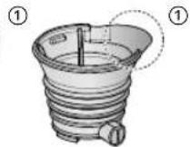 PANASONIC MJL501 - Conecte el cepillo giratorio y el filtro bajo para Zumo, y a continuacion colquela en el recipientte para exprimir. - 3