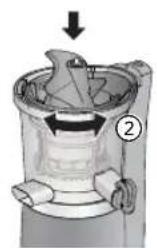 PANASONIC MJL501 - Montieren Sie die Press-Schnecke. - 2