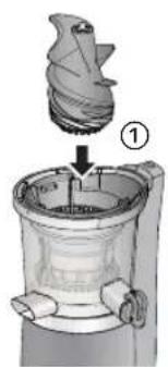 PANASONIC MJL501 - Montieren Sie die Press-Schnecke. - 1