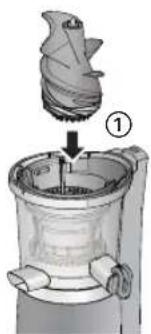 PANASONIC MJL501 - Monte el tornillo para exprimir. - 1