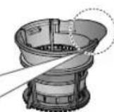 PANASONIC MJL501 - Kiinnitta käntyvä harja ja mehukulho, aseta se mehukannuun. - 2