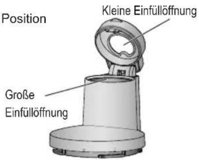 PANASONIC MJL501 - Offnen Sie die keine Einfüllöffnung und geben Sie die Zutaten in die große Einfüllöffnung, schreiben Sie dann die keine Einfüllöffnung. - 1