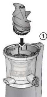 PANASONIC MJL501 - Mount the squeezing screw. - 1