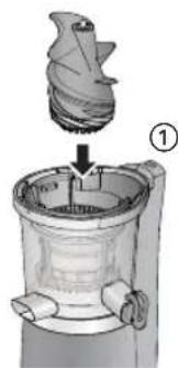 PANASONIC MJL501 - Bevestig de Persschoef. - 1