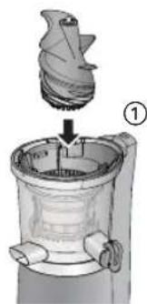 PANASONIC MJL501 - Rimontare ilsystema di estrazione. - 1