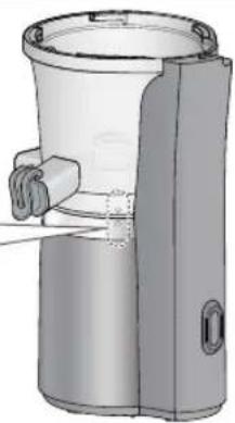 PANASONIC MJL501 - Ustawic miskę na suk na obudowej silnika. - 2