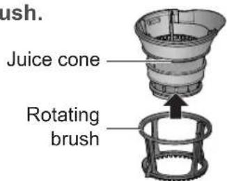 PANASONIC MJL501 - To disassemble the juicing bowl - 4