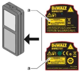 DEWALT DW03101 - Labelling - 1