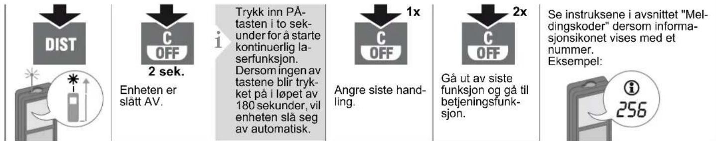 DEWALT DW03101 - Slå AV/PÅ Slett Meldingskoder - 1