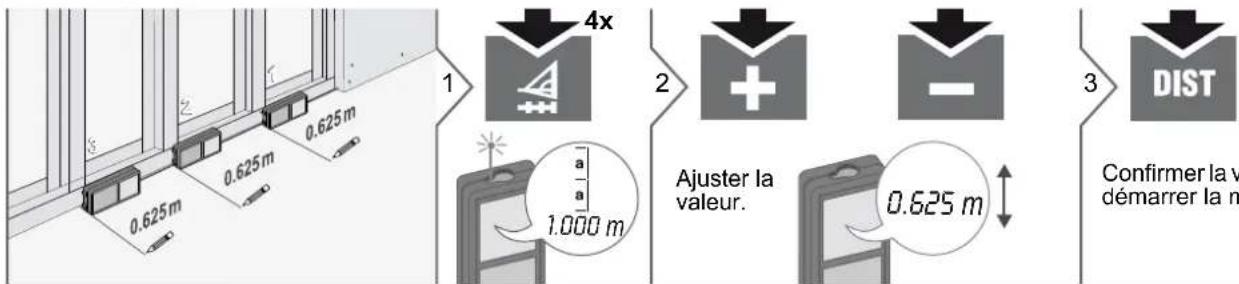 DEWALT DW03101 - Fonctions de mesure Pythagore (hauteur partielle) - 8