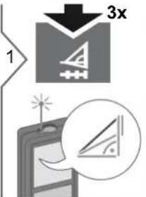 DEWALT DW03101 - Funções de medição triângulo rectângulo (altura parcial) - 1