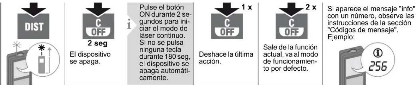 DEWALT DW03101 - Encender/apagar Borrar Códigos de mensaje - 1