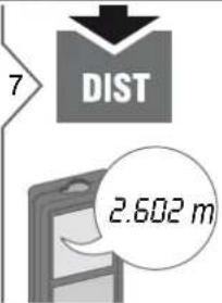 DEWALT DW03101 - Funciones de medición Pitágoras (altura parcial) - 7