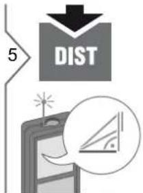 DEWALT DW03101 - Fonctions de mesure Pythagore (hauteur partielle) - 5