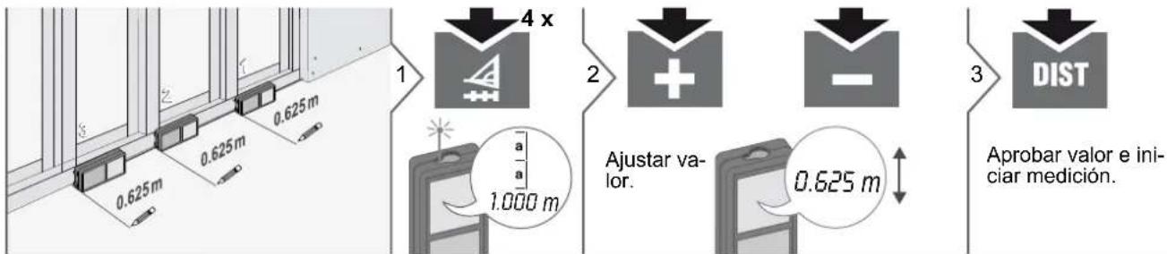 DEWALT DW03101 - Funciones de medición Pitágoras (altura parcial) - 8