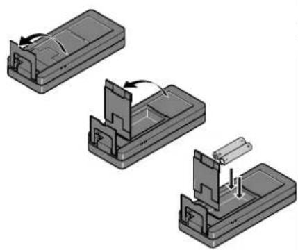 DEWALT DW03101 - Lägga in batterier - 1