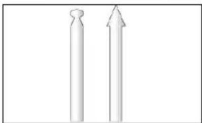 PowerPlus POWX1341 - Einsatzzum Schirgeln und Schleifen (spitz) - 1