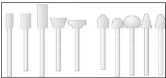 PowerPlus POWX1341 - Einsatzze zum Schirgeln und Schleifen (rund und konisch) - 1