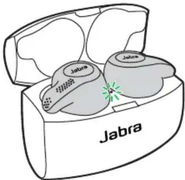 JABRA Evolve 65t - Chargement des oreillettes. - 1