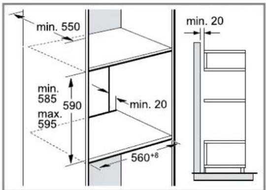 BOSCH Serie 2 HBF133BR0 - Einbau in einen Hochschrank - 1