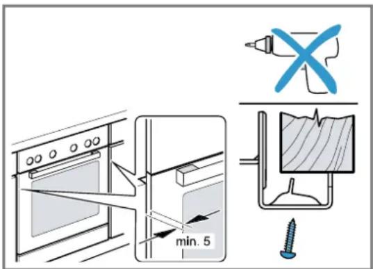 BOSCH Serie 2 HBF133BR0 - Gerät befestigen - 1