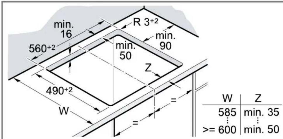 BOSCH Serie 2 HBF133BR0 - Préparation du meuble - 1