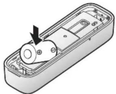 PANASONIC KXHNS101EX2 - Plaats de batterij. - 1