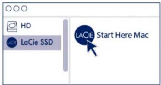 LACIE Portable SSD - Start here - 2