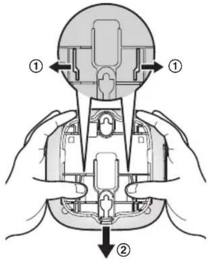 PANASONIC KXHNB600SL - Entfernen der Wandmontage-Vorrichtung - 1