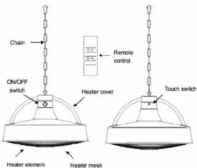 SunRed RSH17 - Produkt-Diagram - 1