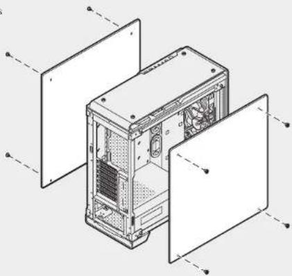 CORSAIR Crystal Series 680X - Removing the side panels - 1