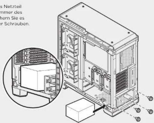 CORSAIR Crystal Series 680X - Installation des netzteils - 1