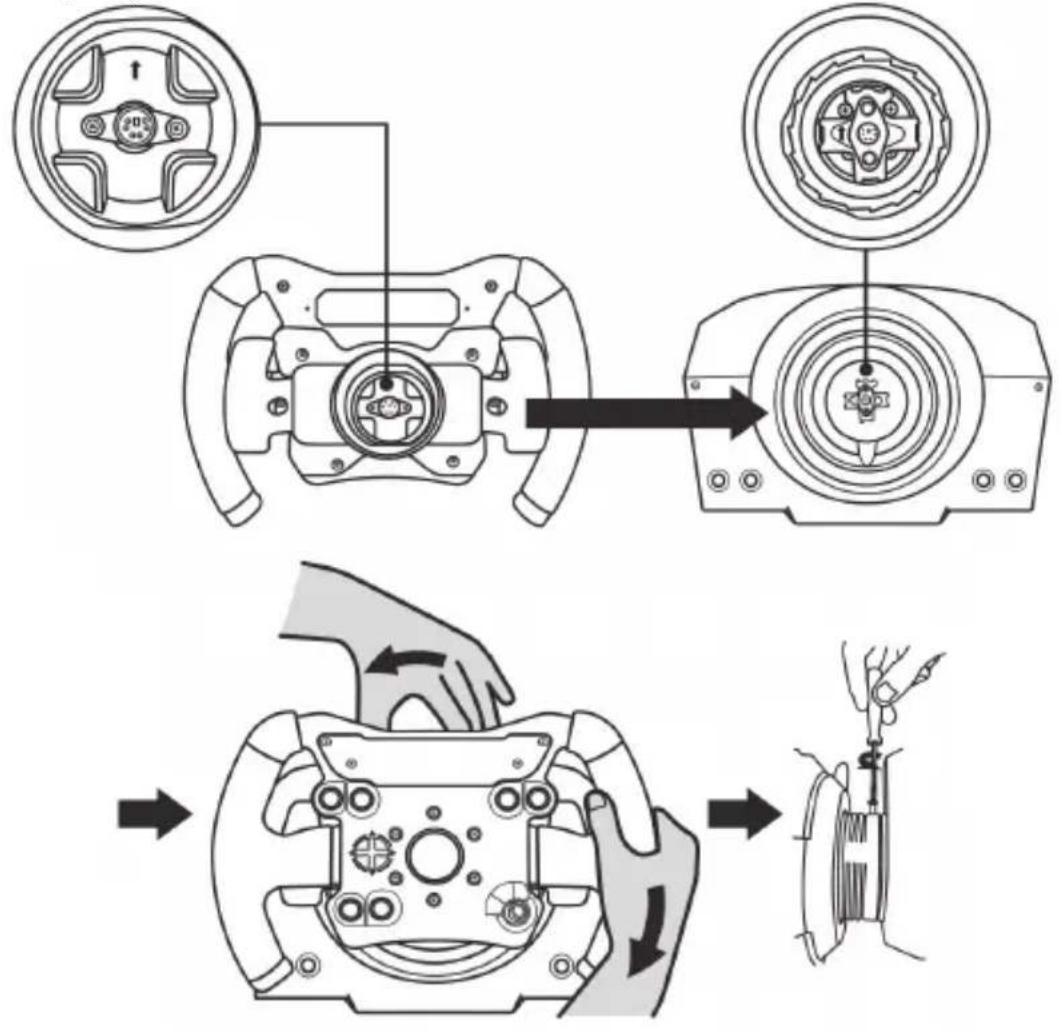 THRUSTMASTER TM Open Wheel AddOn - УСТАНОВКА РУЛЕВОГО КОЛЕСА НА БАЗУ - 1