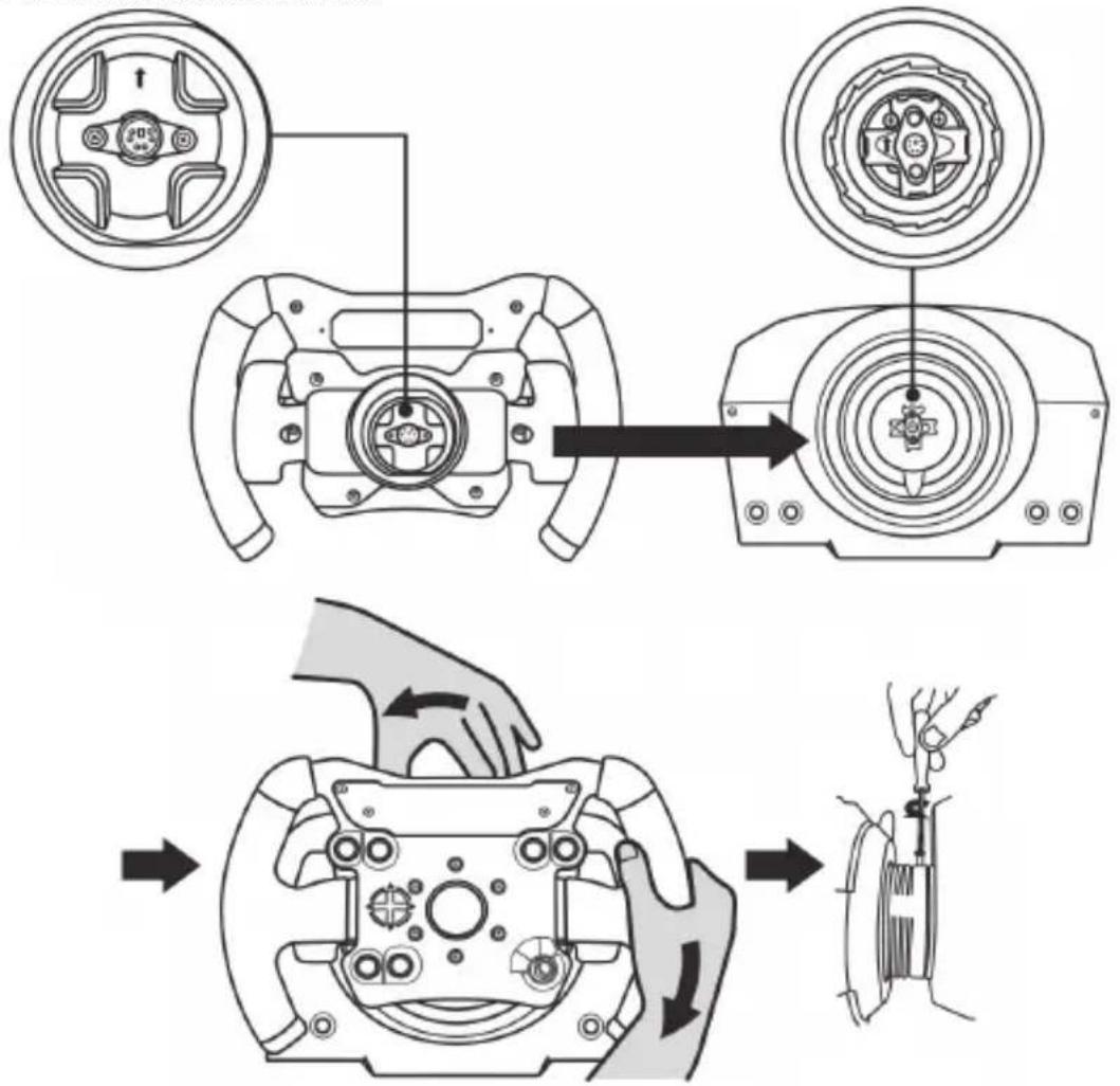 THRUSTMASTER TM Open Wheel AddOn - INSTALACIÓN DEL VOLANTE DE CARRERAS EN SU BASE - 1