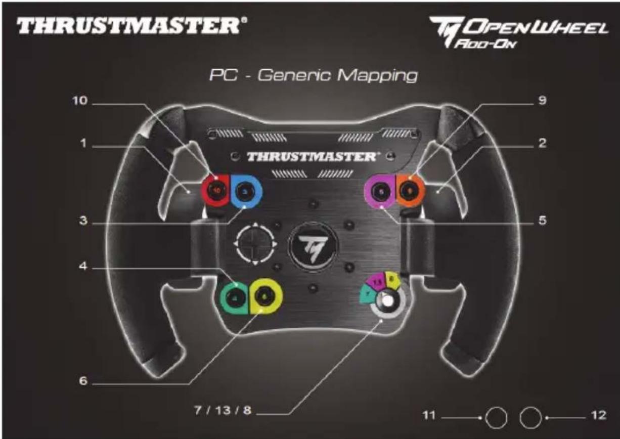 THRUSTMASTER TM Open Wheel AddOn - MAPPATURA SU PC - 1