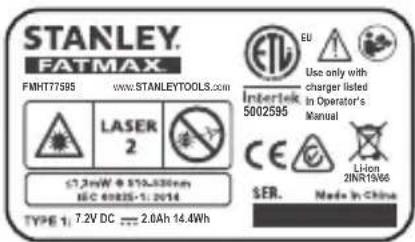 STANLEY FMHT775951 - Warning Labels - 2