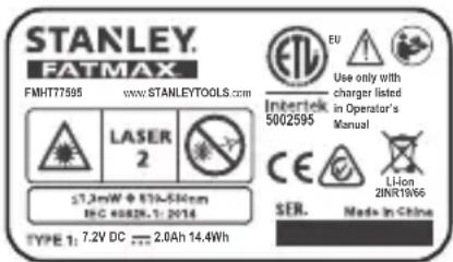 STANLEY FMHT775951 - Etiquetas de advertencia - 4