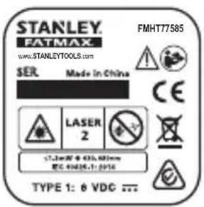 STANLEY Fatmax FMHT77586 - Opozorilne nalepke - 4