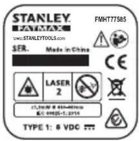 STANLEY Fatmax FMHT77586 - Opozorilne nalepke - 5