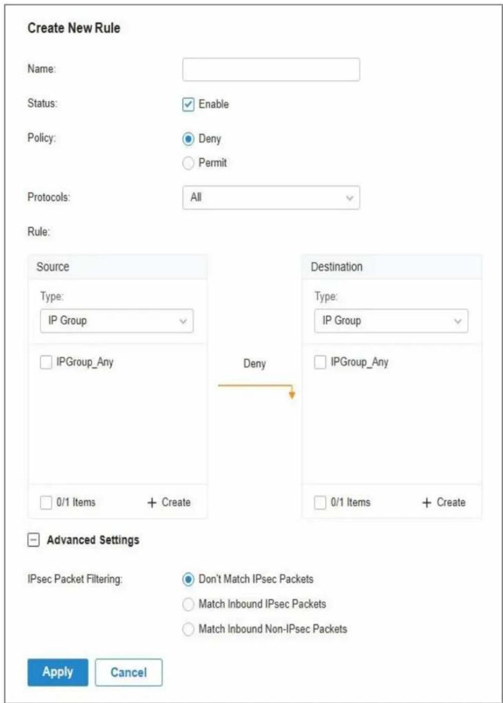TP-LINK Omada EAP225Outdoor - ■ Configuration des ACL de la passerelle - 1