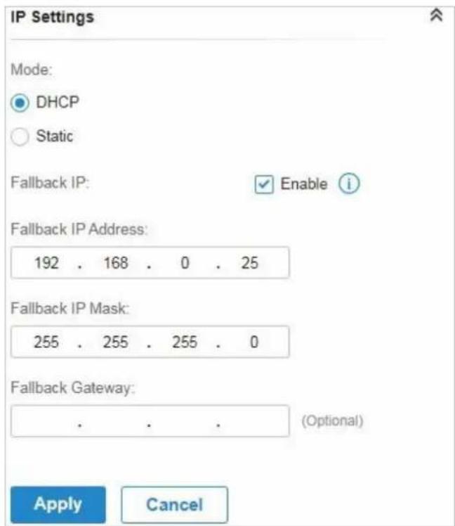 TP-LINK Omada EAP225Outdoor - ■ Paramètres IP (uniquement pour la configuration d'un seul périphérique) - 1