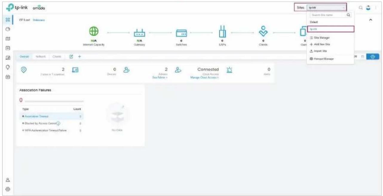 TP-LINK Omada EAP225Outdoor - - Importer un site à partir d'un autre contrôleur - 4