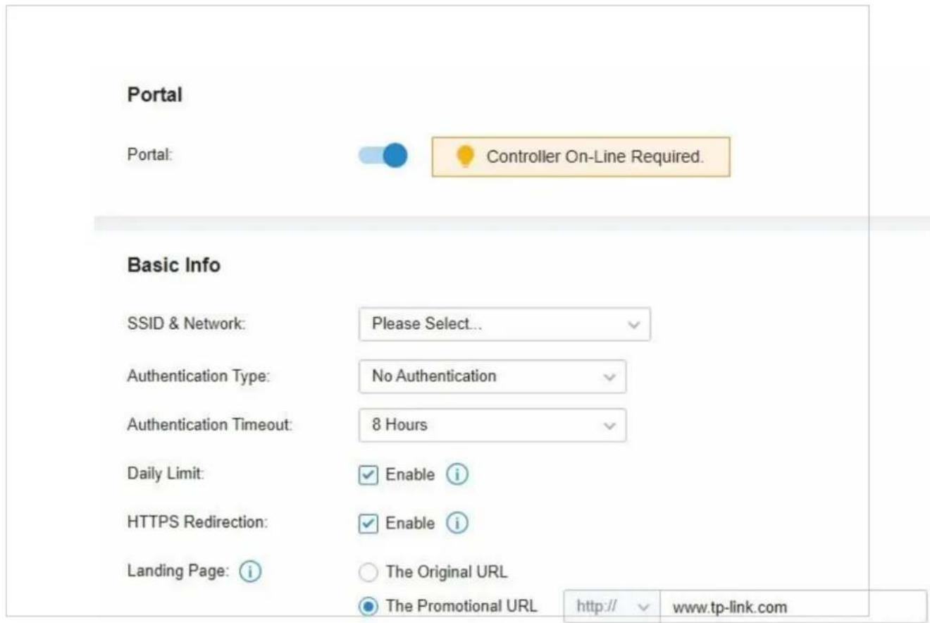 TP-LINK Omada EAP225Outdoor - ■ Configuration du portail sans authentication - 1