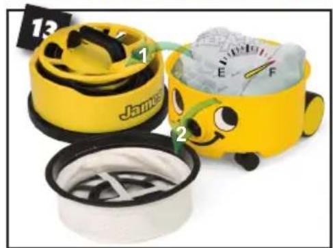 Numatic James JVH187 - Using the Machine - 15